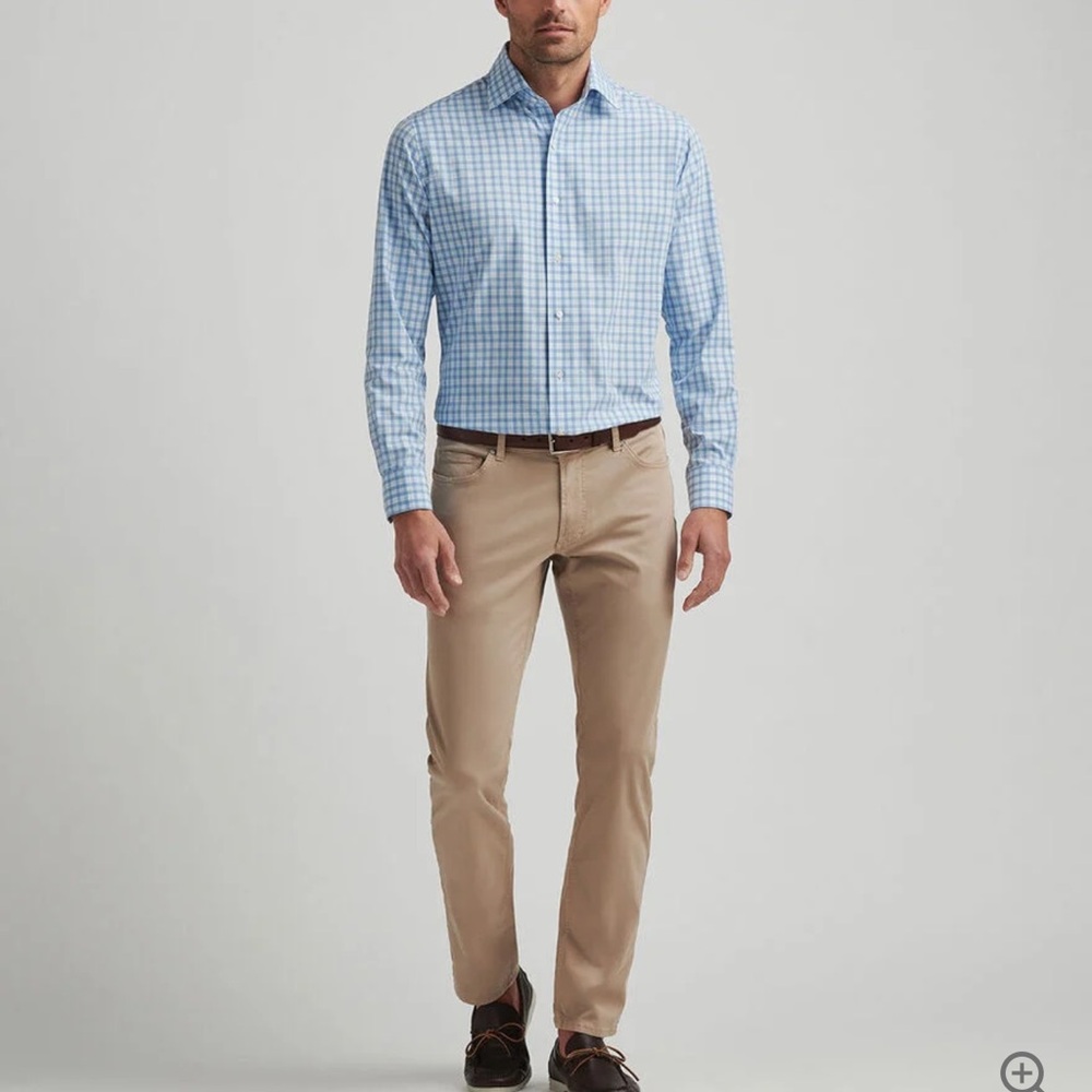 Peter Millar Tan Chinos Tailored Fit
